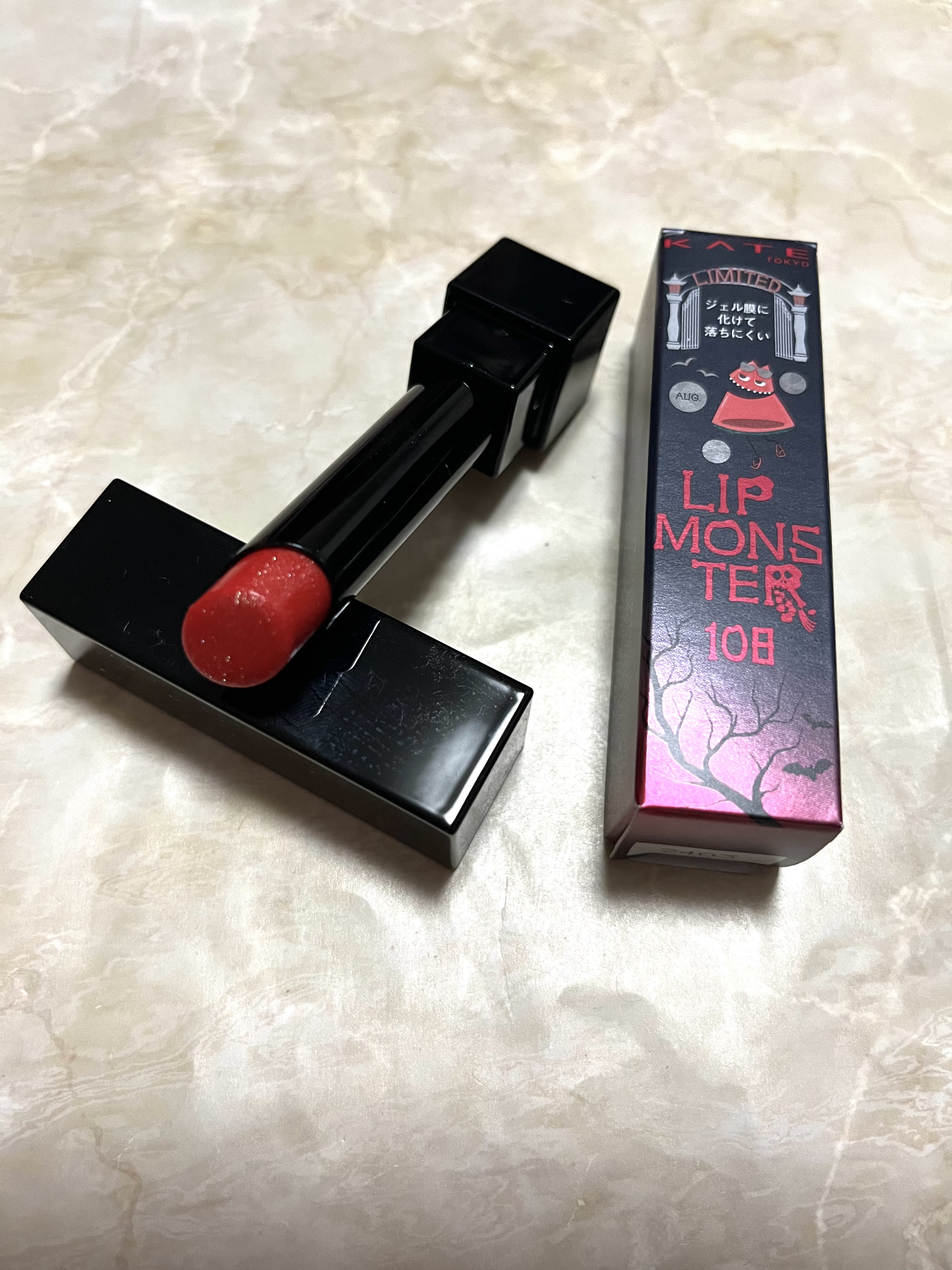 ケイト リップモンスター 108 レッドバケーション(限定色)/KATE/口紅を使ったクチコミ（1枚目）