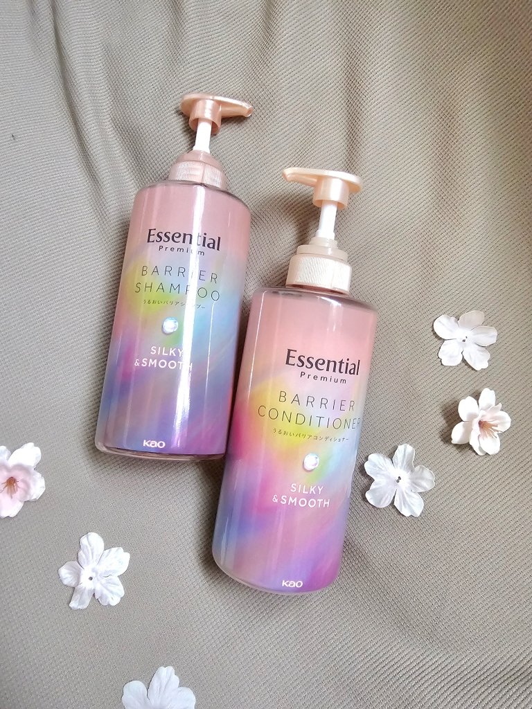 エッセンシャルプレミアム バリアシャンプー・コンディショナー シルキー＆スムース/エッセンシャル/市販シャンプーを使ったクチコミ（1枚目）