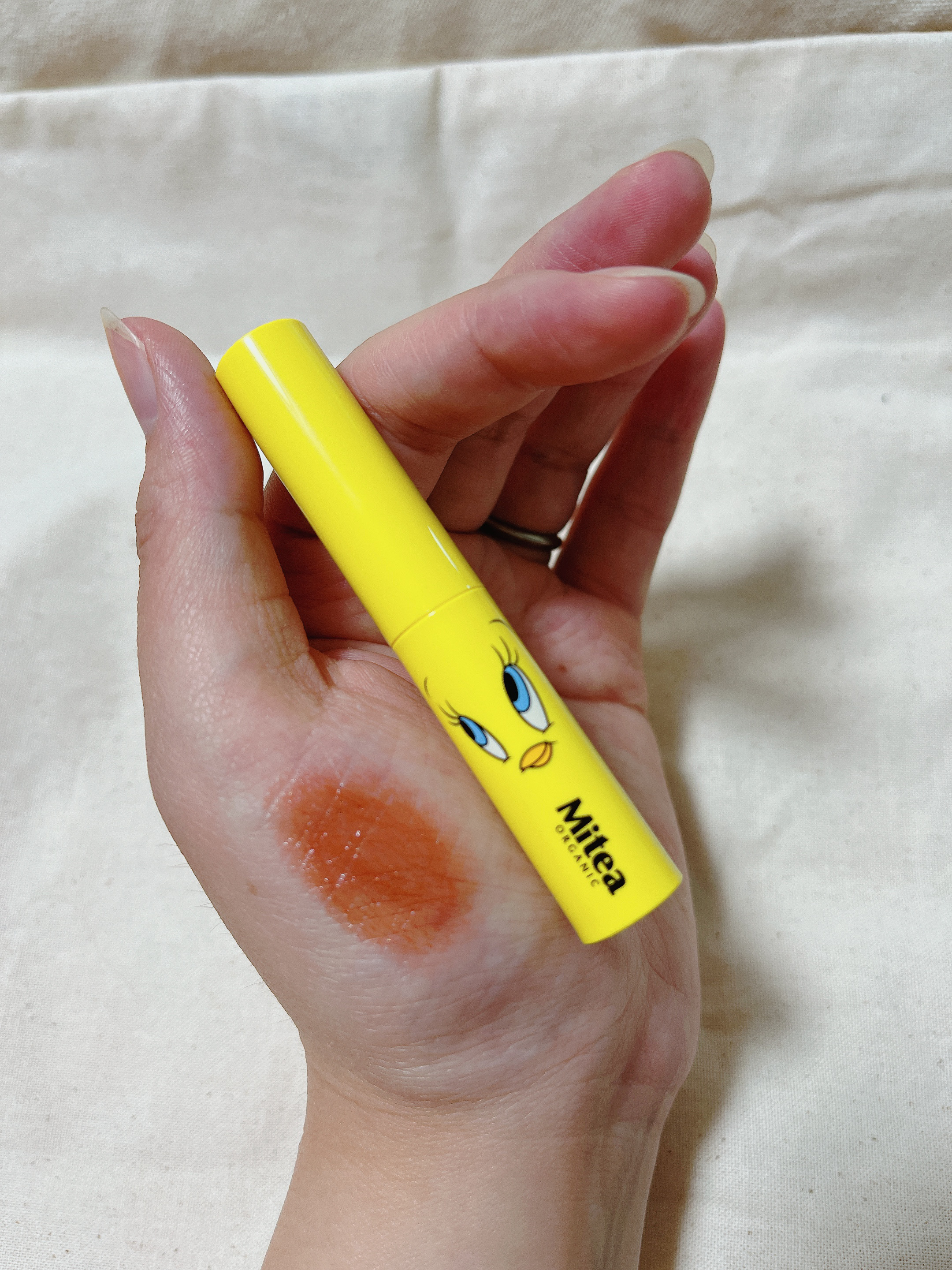 セラムオイルリップスティック  マロングラッセ/ミティア オーガニック/口紅を使ったクチコミ（3枚目）