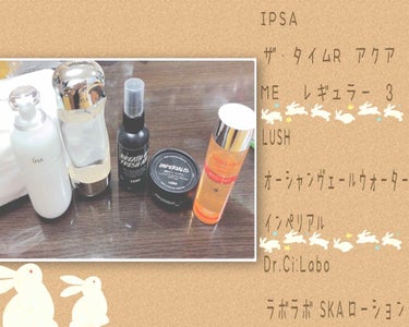 私の日々のお手入れ🐷

☀morning☀
LUSH
・オーシャンヴェールウォーター(化粧水)
・インペリアル(保湿クリーム)

私の肌はほっぺたカサカサ、Tゾーンベタベタの典型的な混合肌です🤣
日中は