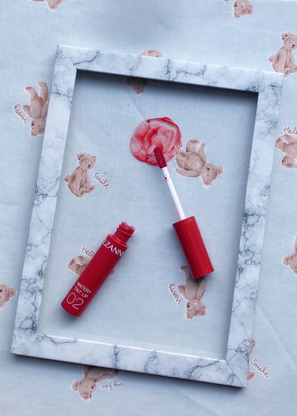 ウォータリーティントリップ/CEZANNE/リップティントを使ったクチコミ（3枚目）