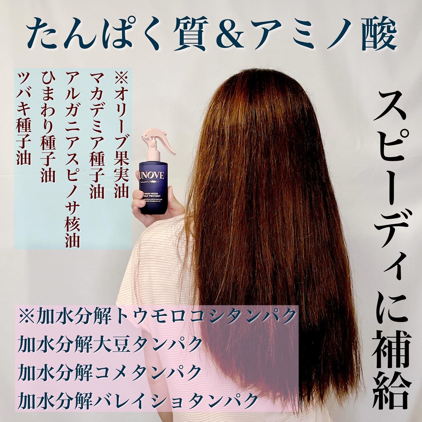 ノーウォッシュウォーターセラムトリートメント/UNOVE/ヘアトリートメントを使ったクチコミ(4枚目)