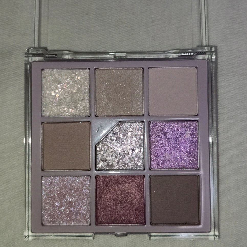 グリッターペディアアイパレット N°4オールラベンダーフォグ/unleashia/アイシャドウパレットを使ったクチコミ（3枚目）