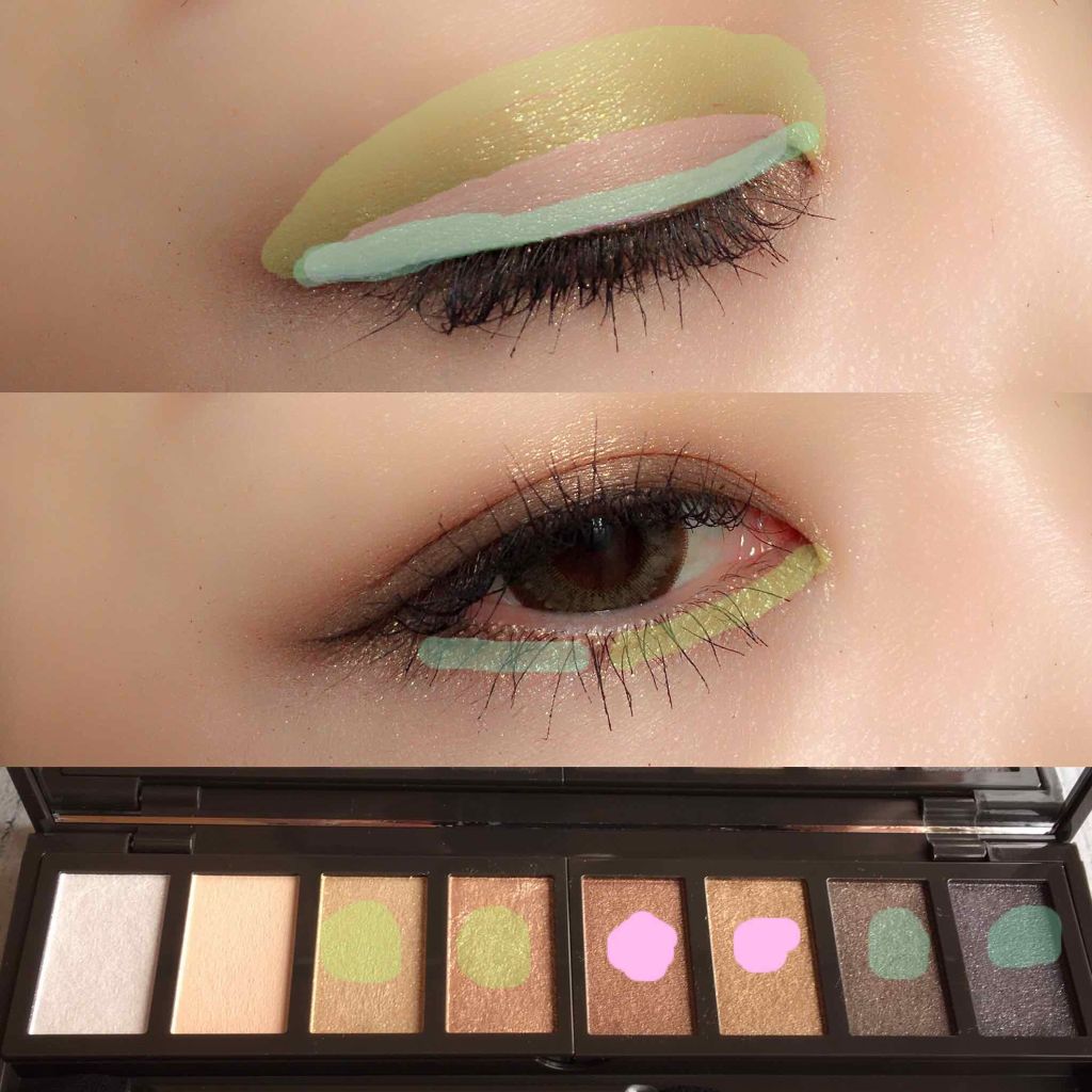 グラマラスリッチ アイパレット (クリスマスコフレ 2018)/Visée/メイクアップキットを使ったクチコミ(2枚目)