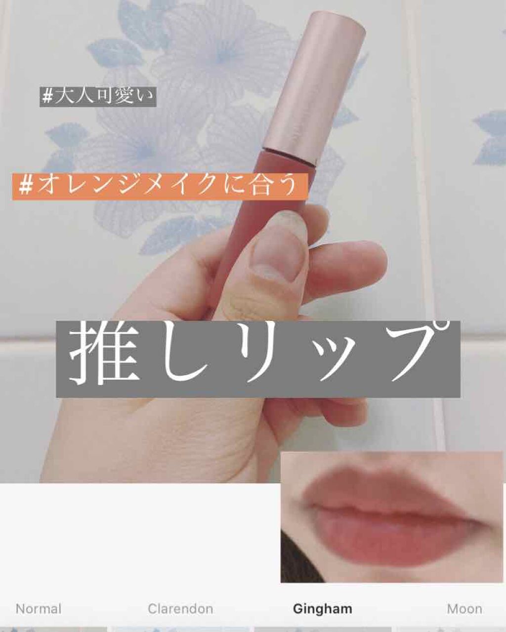 ウォータリーリップティント マット 05 アプリコットブラウン/ミゼルエディ/リップティントを使ったクチコミ（1枚目）