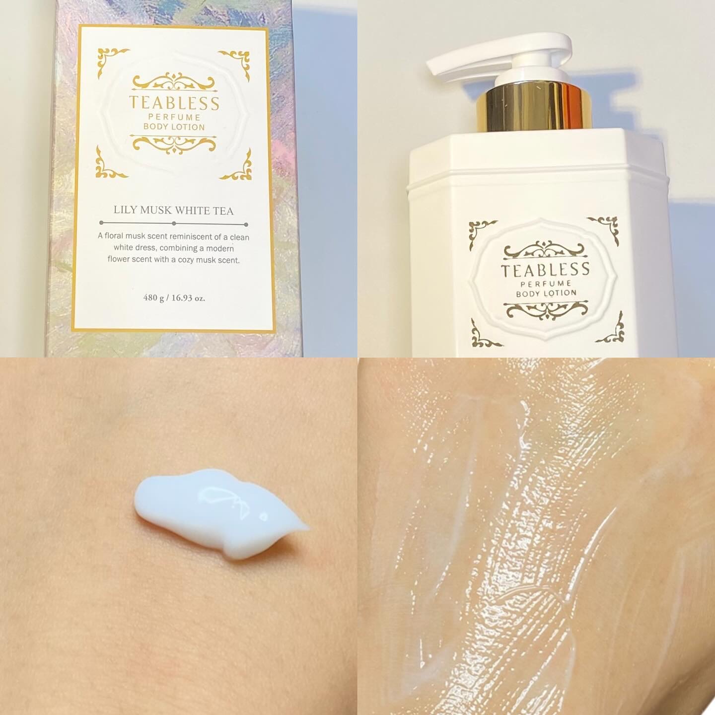 パフュームボディローション リリィムスクホワイトティー/TEABLESS/ボディローションを使ったクチコミ（1枚目）