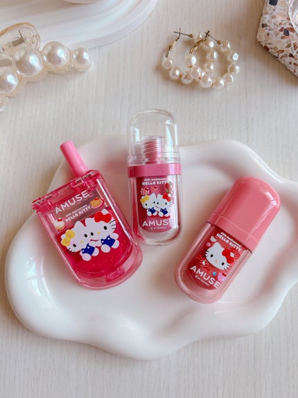 ジェルフィットティント/AMUSE/リップティントを使ったクチコミ(7枚目)