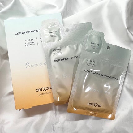 ディープモイスチャー マスク (ケアクリーム付き)/cerXcer/シートマスク・パックを使ったクチコミ(1枚目)