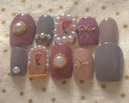 しずくネイルシール/キャンドゥ/ネイルシールを使ったクチコミ(1枚目)