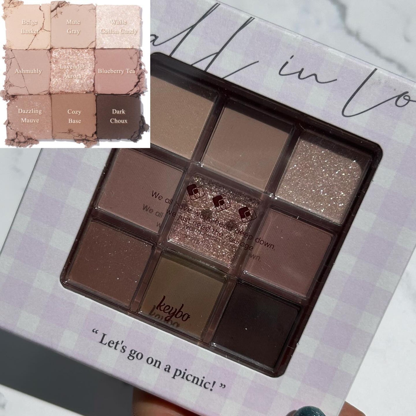 KEYBO FALL IN LOVE SHADOW PALETTE/keybo/アイシャドウパレットを使ったクチコミ(2枚目)