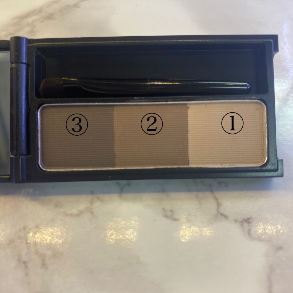 UR GLAM　EYEBROW POWDER/U R GLAM/パウダーアイブロウを使ったクチコミ（2枚目）