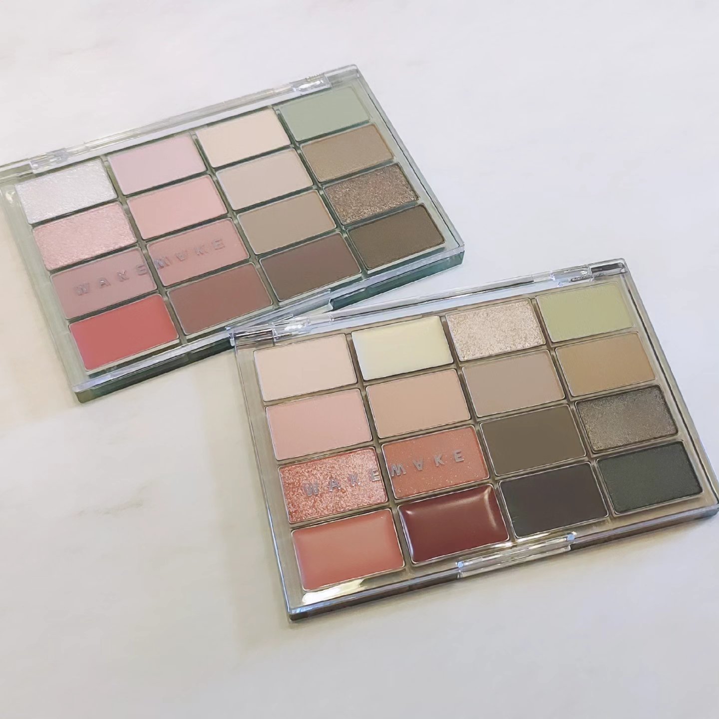 ソフトブラーリングアイパレット/wakemake/アイシャドウパレットを使ったクチコミ（2枚目）