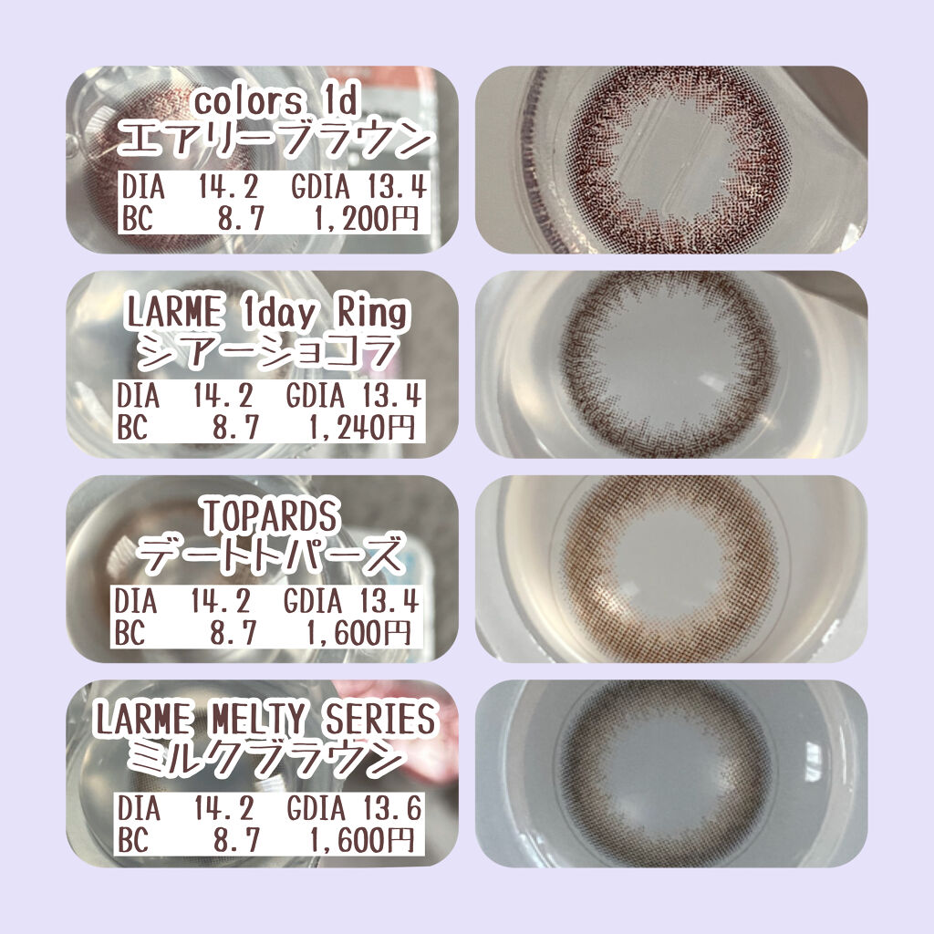 LARME ONE DAY RING(ラルムワンデーリング) シアーショコラ/LARME/ワンデー（１DAY）カラコンを使ったクチコミ（2枚目）