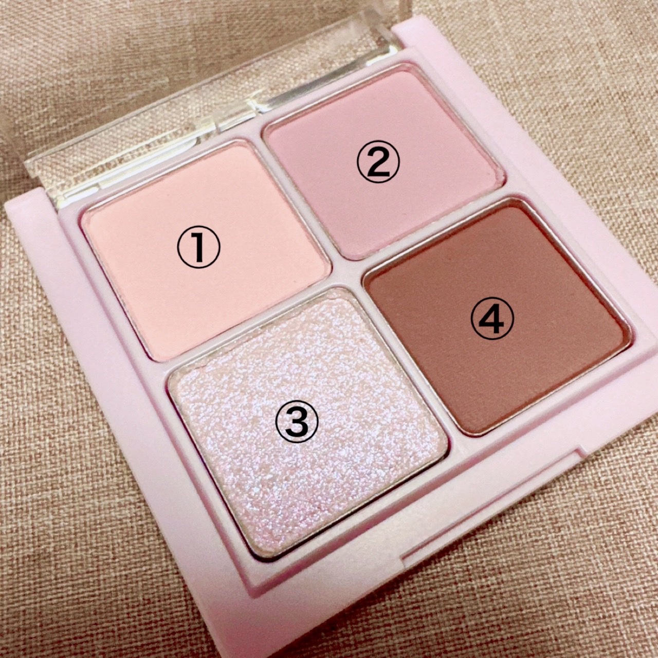 ベターザンアイズ ミルクシリーズ W01 ドライラベンダー/rom&nd/アイシャドウパレットを使ったクチコミ（2枚目）