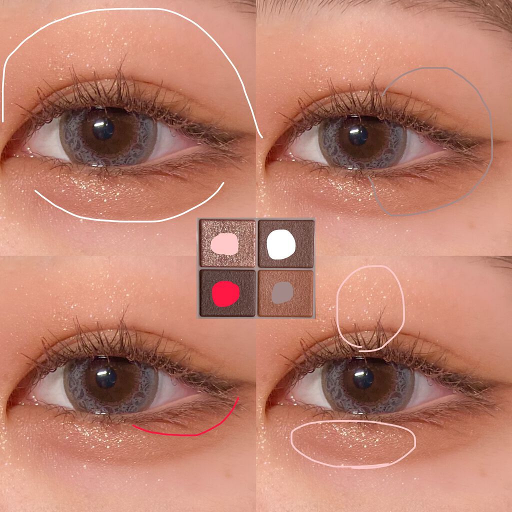 シルキースフレアイズ（マットタイプ）/キャンメイク/アイシャドウパレットを使ったクチコミ（2枚目）