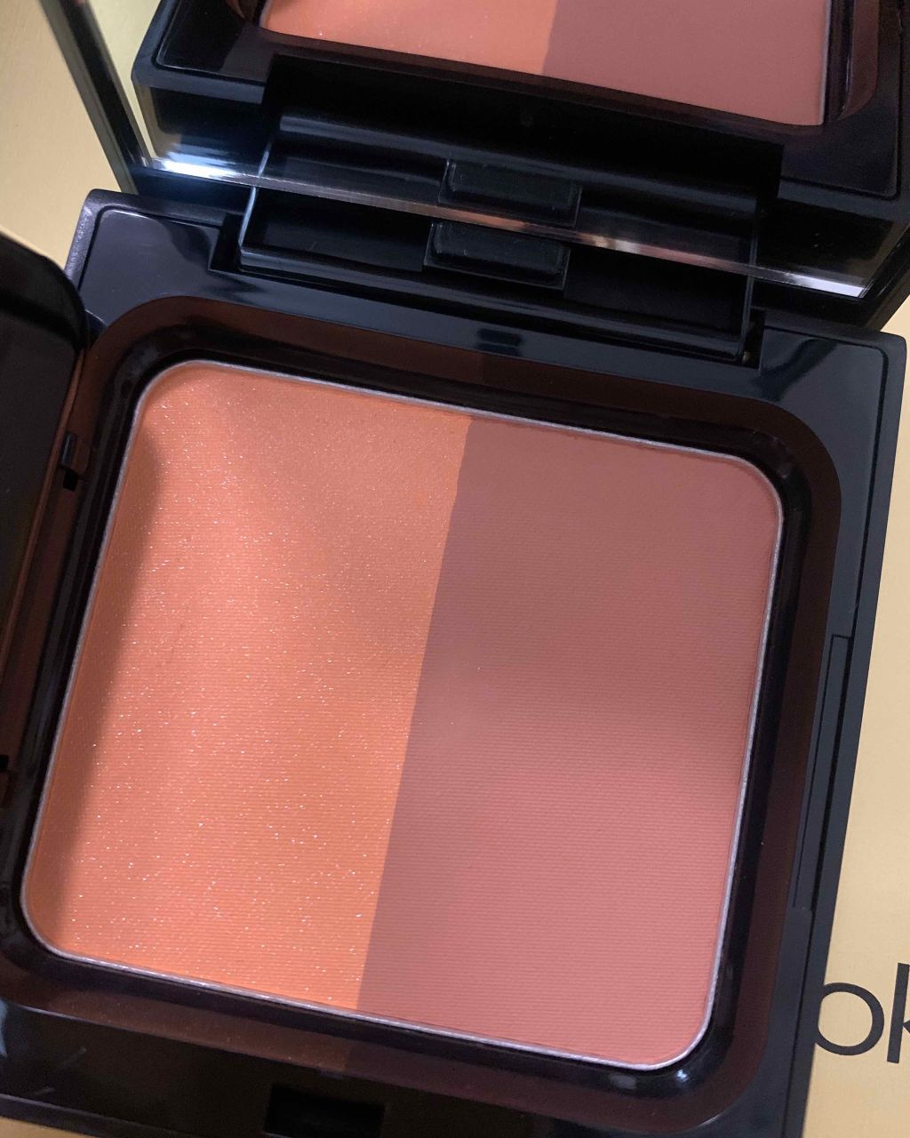 ピカシュウ グローオン デュオ パレット/shu uemura/パウダーチークを使ったクチコミ（2枚目）