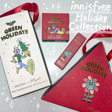 エアリー トゥインクル アイパレット 2021 Green Holidays Edition/innisfree/アイシャドウパレットを使ったクチコミ（1枚目）