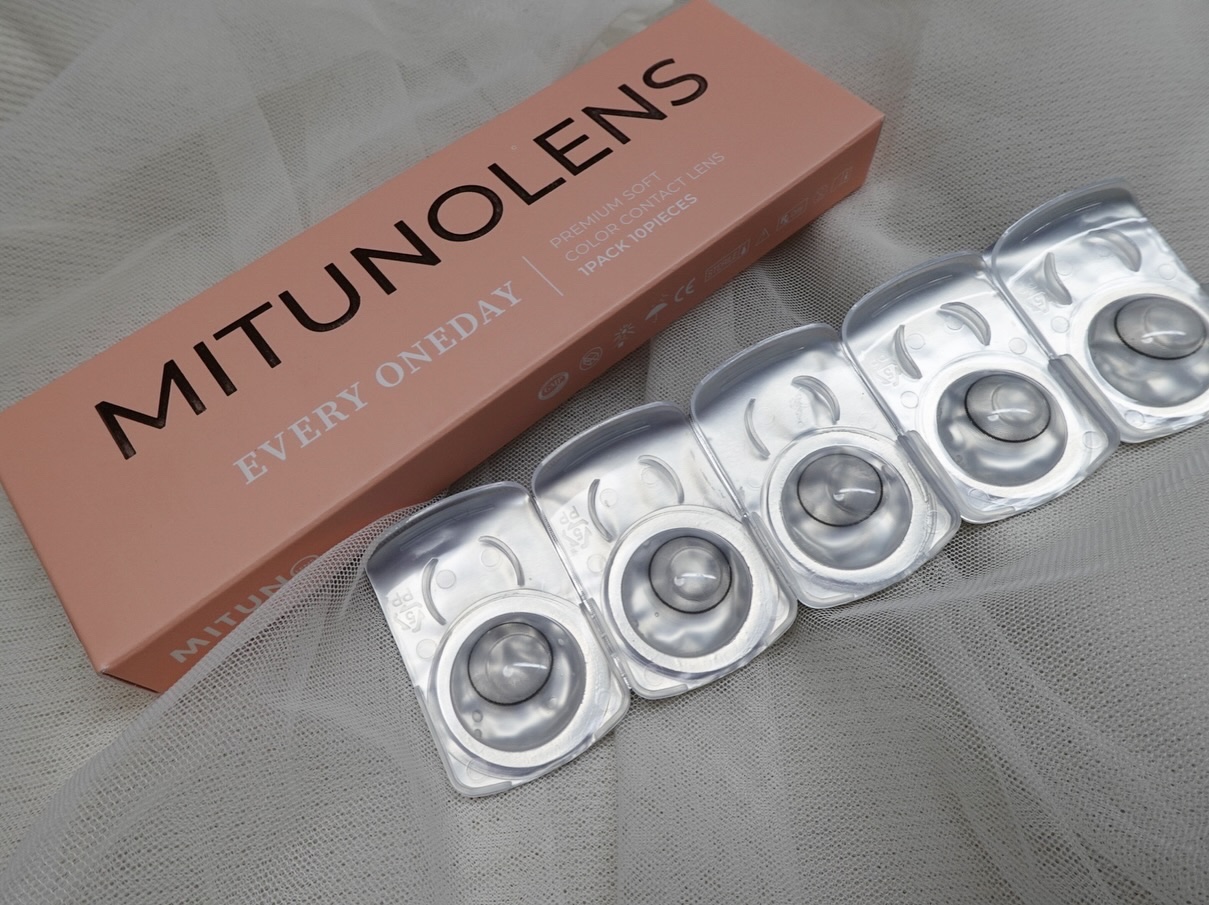 アイネルグレーワンデー/蜜のレンズ/ワンデー（１DAY）カラコンを使ったクチコミ（2枚目）