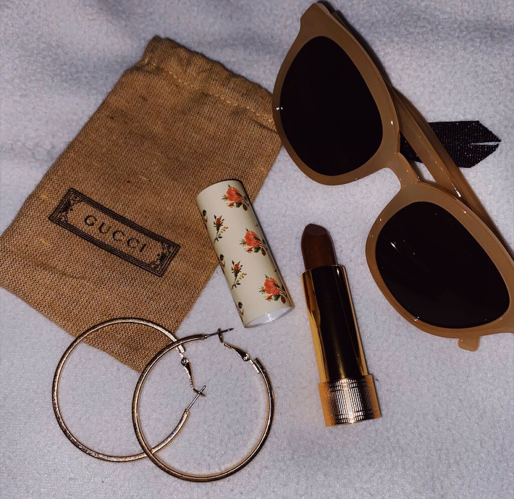 グッチ ルージュ ア レーヴル ヴォワル 203 ミルドレッド ローズウッド/GUCCI beauty/口紅を使ったクチコミ（1枚目）