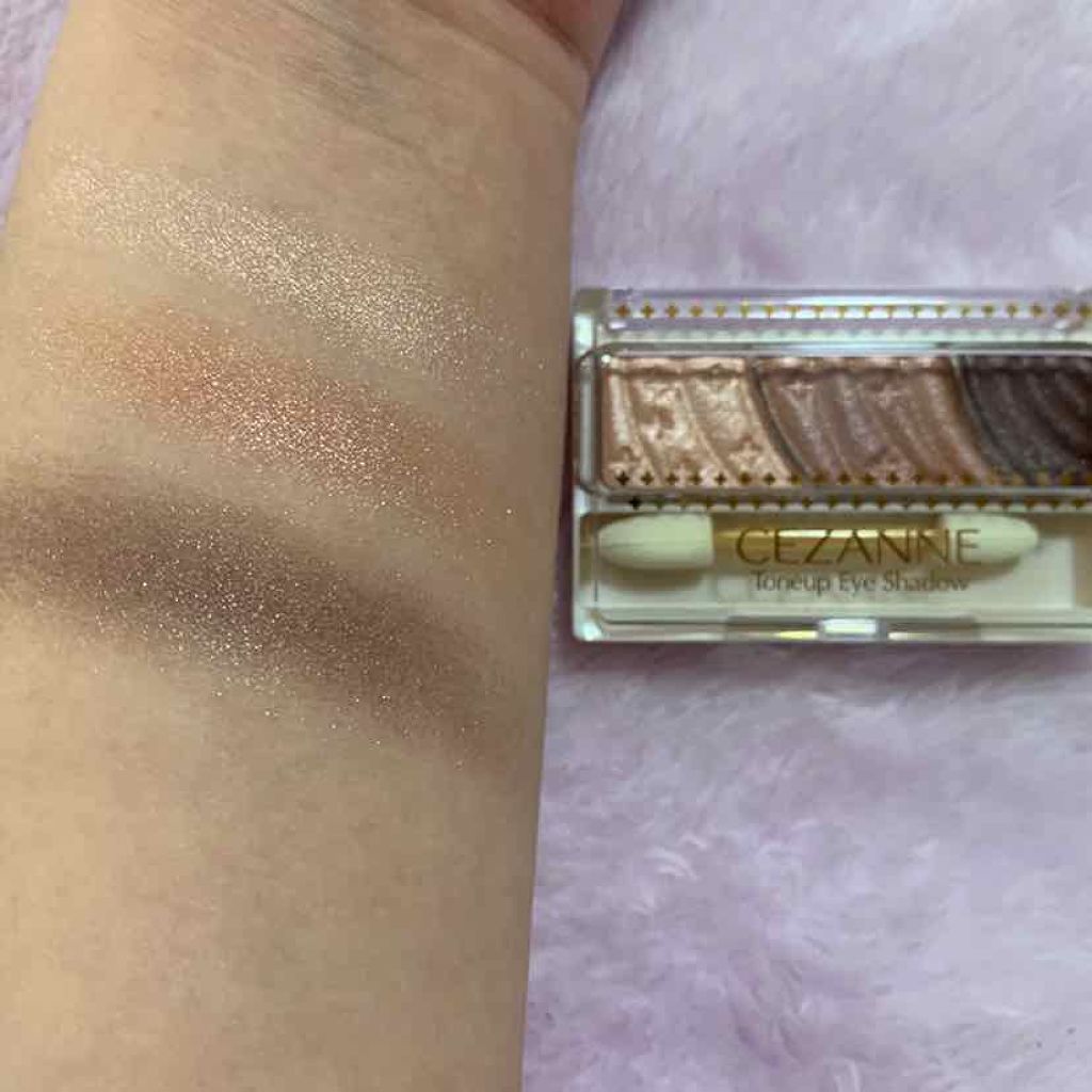 トーンアップアイシャドウ/CEZANNE/アイシャドウパレットを使ったクチコミ(1枚目)