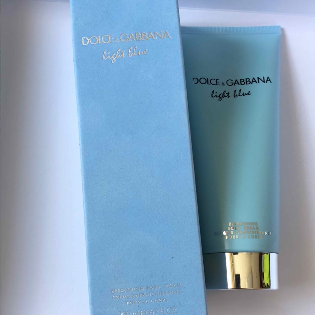 G.D96 Dolce & Gabbana ライトブルー ボディクリーム 試してみた】ライトブルー ボディクリーム DOLCE&GABBANA BEAUTY