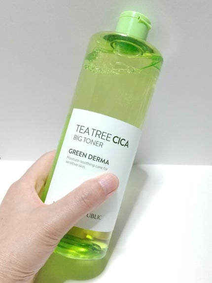 ネイチャーリパブリック グリーンダーマ ティーツリー シカ トナーのクチコミ「⭐️⭐️☆☆☆
ちょっとしみた😢
ネイチャーリパブリック
グリーンダーマ ティーツリー シカ.....」(1枚目)