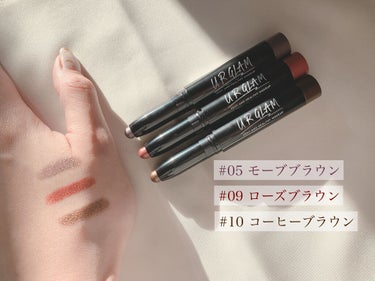 UR GLAM　EYESHADOW STICK 09 ローズブラウン/U R GLAM/ジェル・クリームアイシャドウを使ったクチコミ（2枚目）