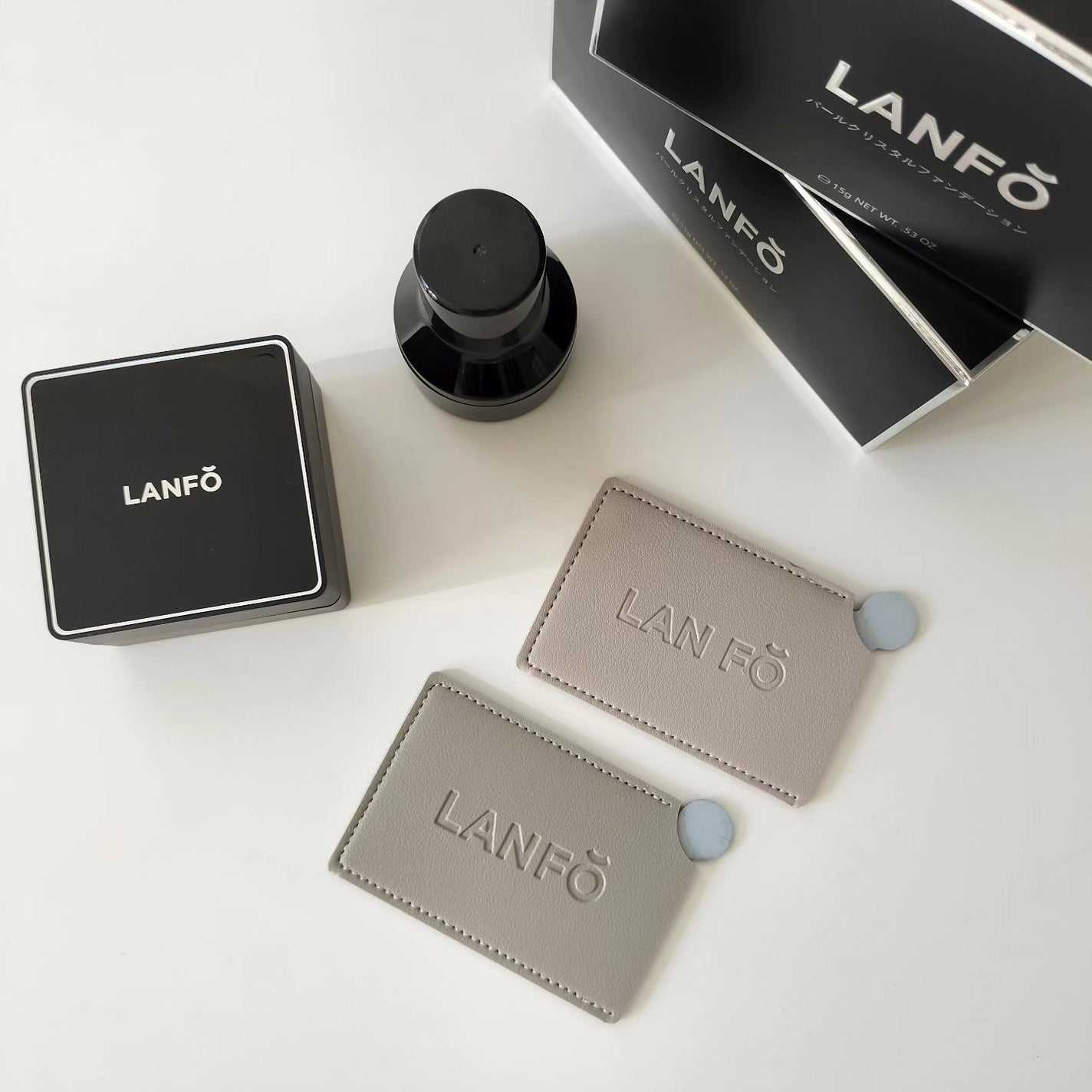 パールクリスタルファンデーション/LANFO/クッションファンデーションを使ったクチコミ(5枚目)