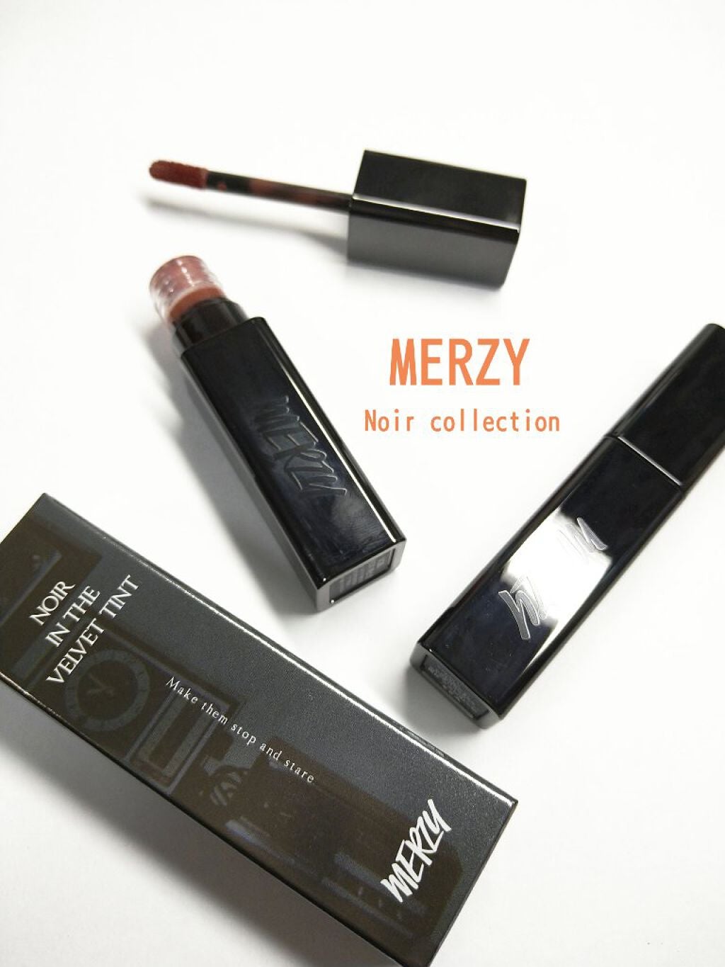 ノワール イン ザ ベルベットティント/MERZY/リップティントを使ったクチコミ(1枚目)