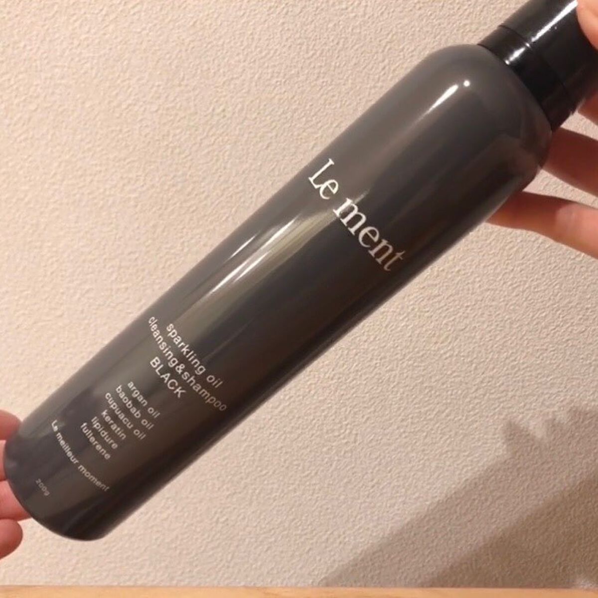 スパークリングオイル クレンジング&シャンプー ブラック /Le ment/市販シャンプーを使ったクチコミ(4枚目)