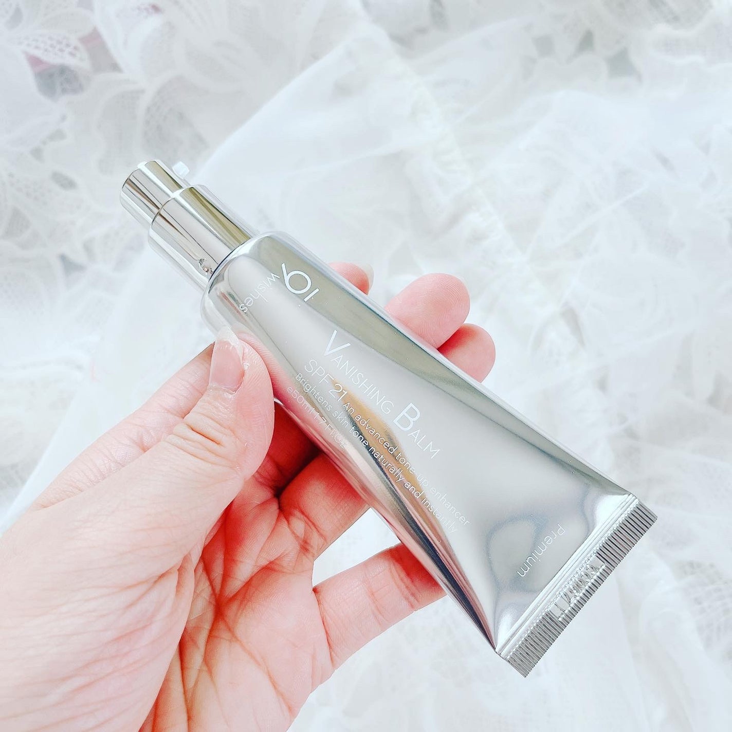 バニシングバーム プレミアム トーンアップ SPF21/9Wishes/化粧下地を使ったクチコミ(2枚目)