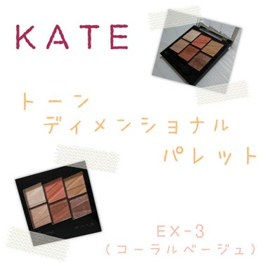 トーンディメンショナルパレット/KATE/メイクアップキットを使ったクチコミ（1枚目）