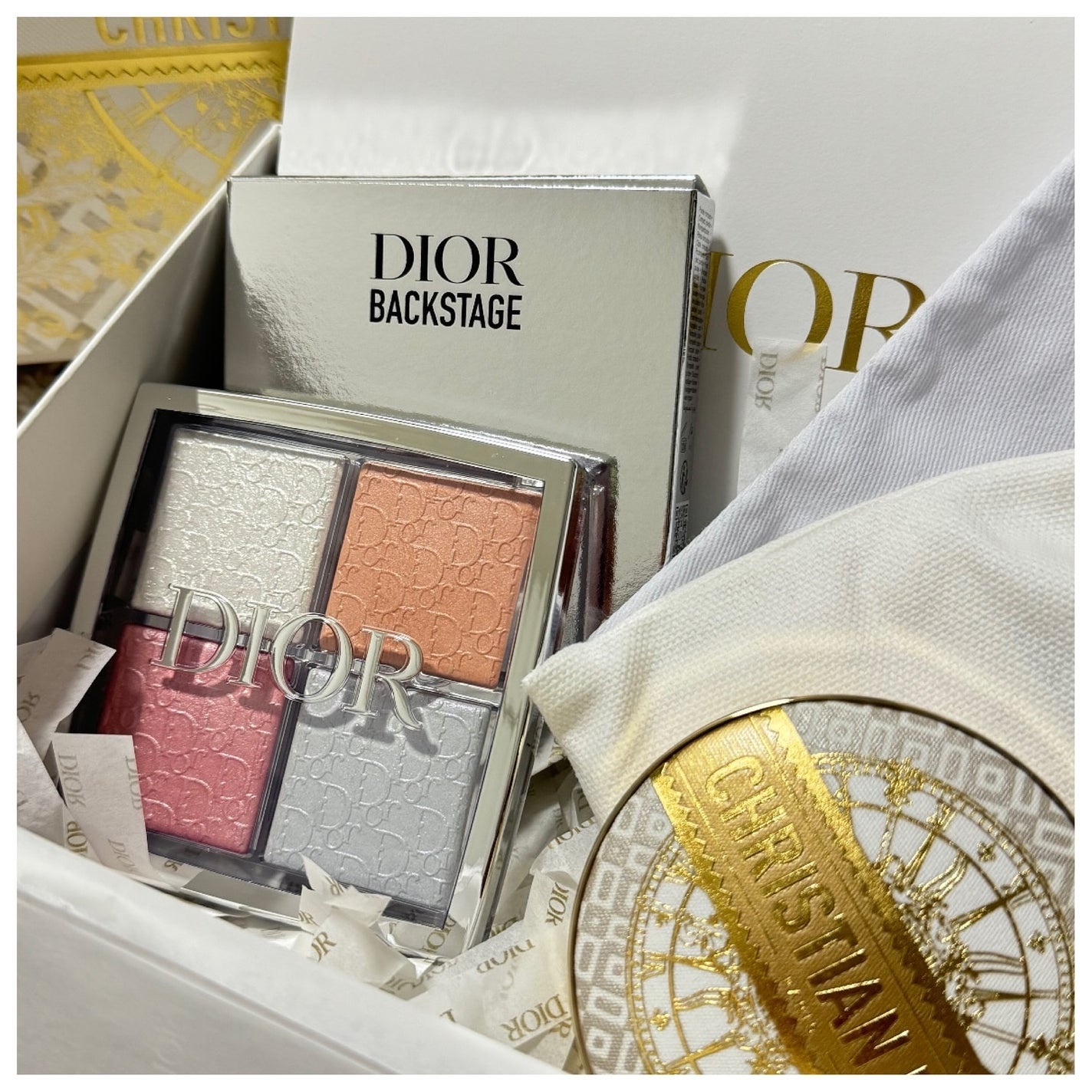 ディオール バックステージ フェイス グロウ パレット/Dior/ハイライトを使ったクチコミ(1枚目)