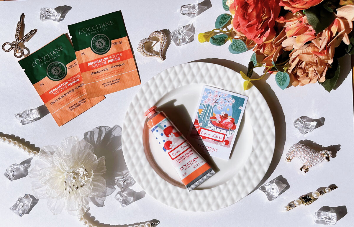 チェリーライチ ハンドクリーム/L'OCCITANE/ハンドクリームを使ったクチコミ（2枚目）