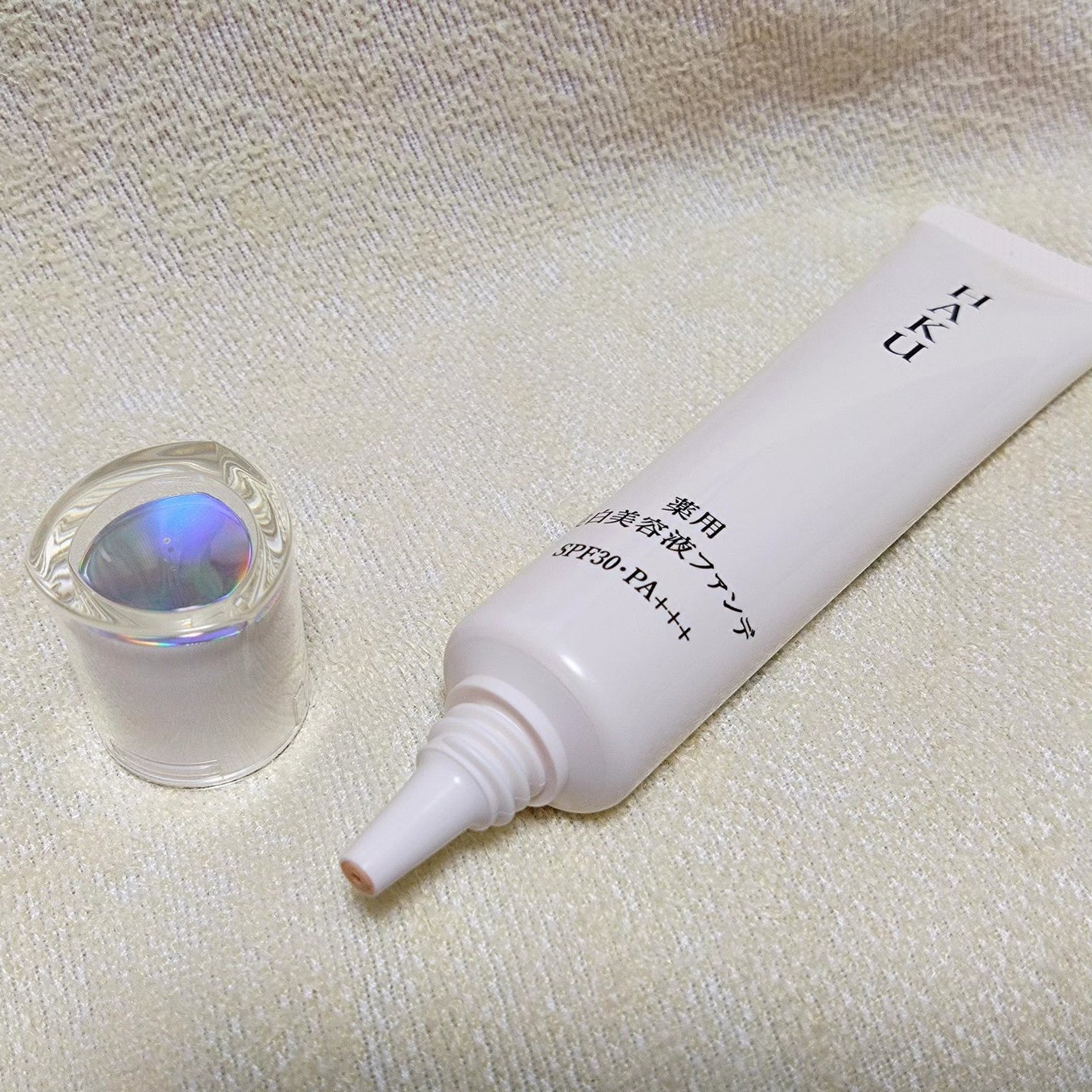 薬用 美白美容液ファンデ(医薬部外品)/HAKU/クリーム・エマルジョンファンデーションを使ったクチコミ(5枚目)