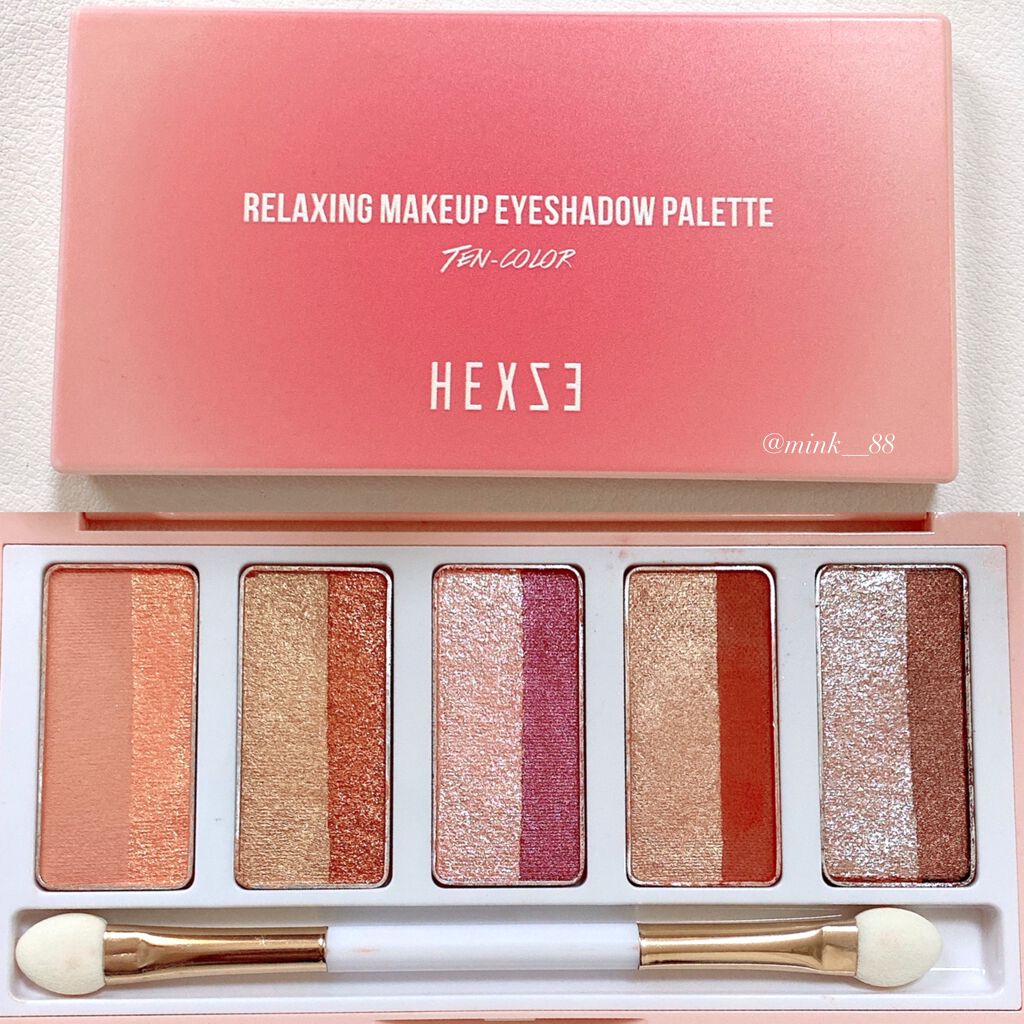 スターライトファントム 10色アイシャドウパレット/HEXZE(ヘックスゼ)/アイシャドウパレットを使ったクチコミ(2枚目)
