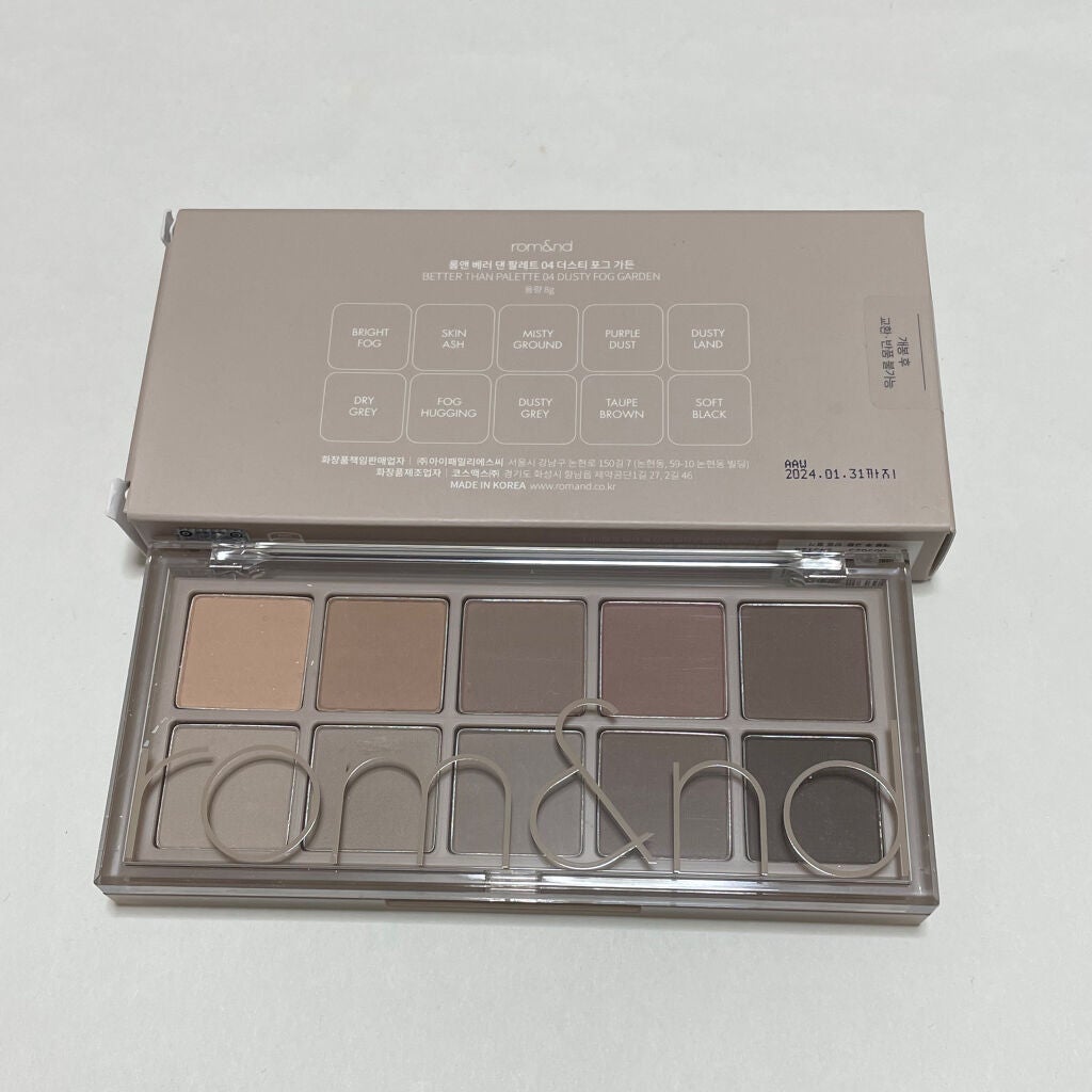 ベターザンパレット/rom&nd/アイシャドウパレットを使ったクチコミ(2枚目)