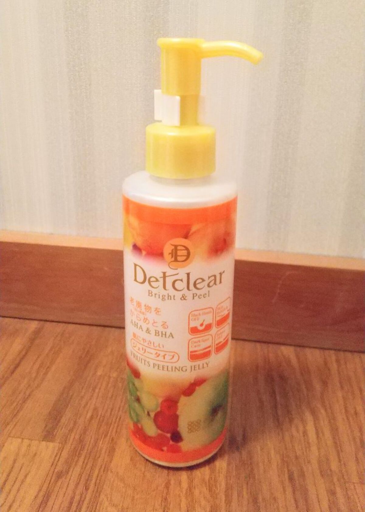 DETクリア ブライト＆ピール ピーリングジェリー<ミックスフルーツの香り>/Detclear/ピーリングを使ったクチコミ（1枚目）
