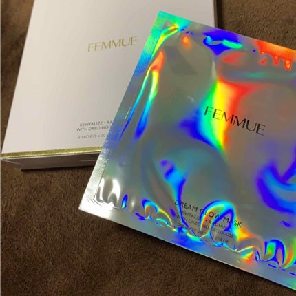 ドリームグロウマスク RR(透明感・キメ)/FEMMUE/シートマスク・パックを使ったクチコミ(1枚目)