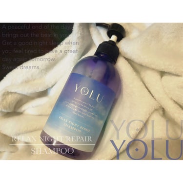 YOLU    "RELAX NIGHT REPAIR"

-SHAMPOO-

ヨル
リラックスナイトリペア　シャンプー

A peaceful end of the day brings out t