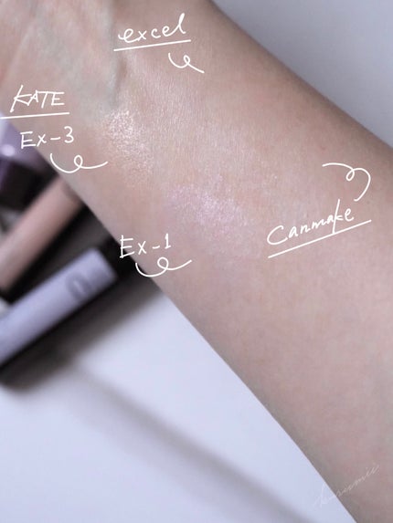 フィットアイベース/excel/アイシャドウベースを使ったクチコミ(3枚目)