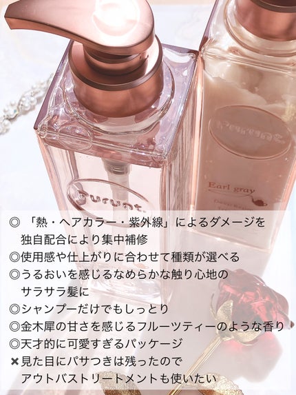 プルント ディープリペアペアセット アールグレイ N/Purunt./市販シャンプーを使ったクチコミ(2枚目)
