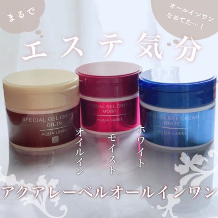 スペシャルジェルクリーム(モイスト)/アクアレーベル/オールインワン化粧品を使ったクチコミ(1枚目)