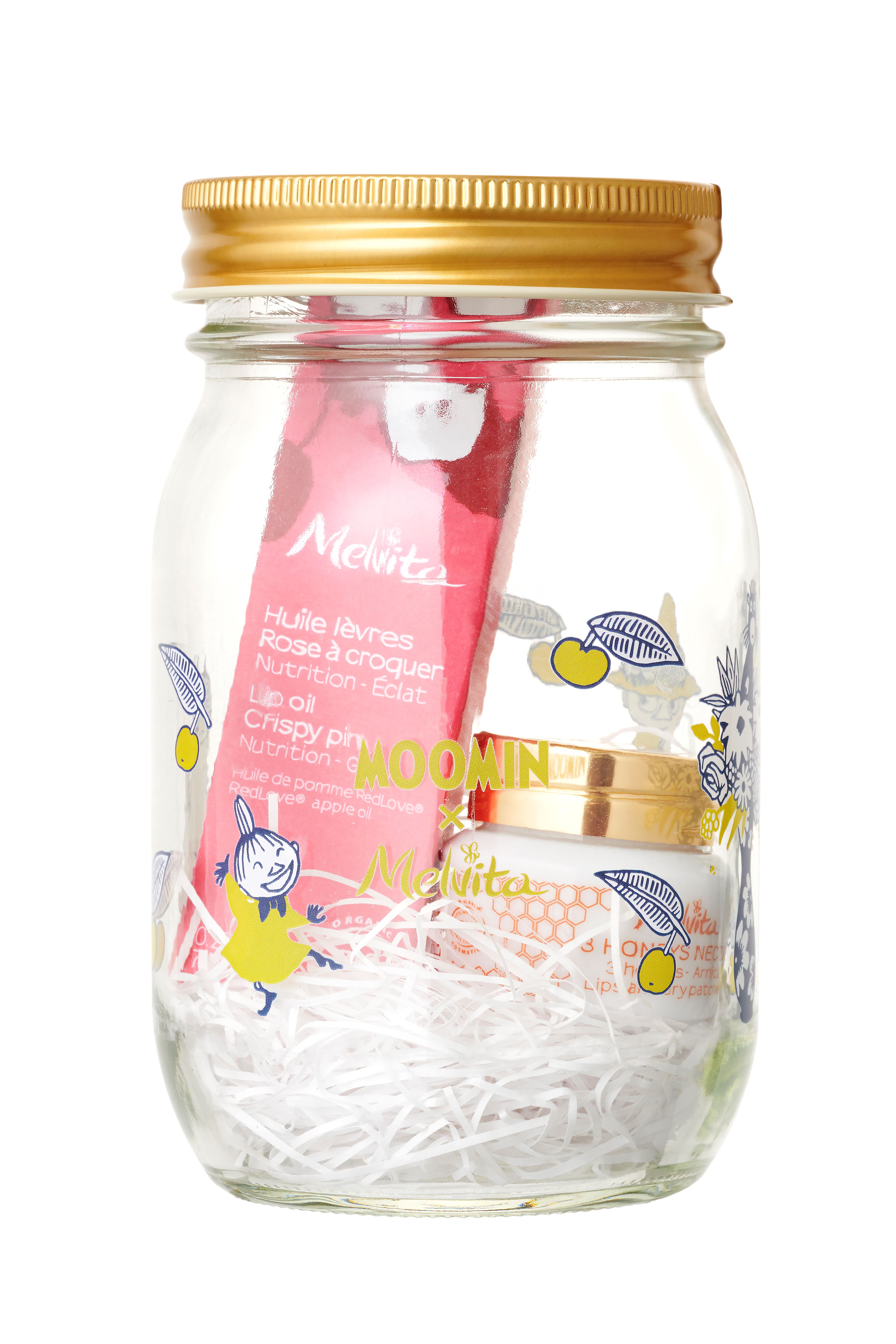 リップオイル ピンク＆リップバームセット ムーミン / Melvita