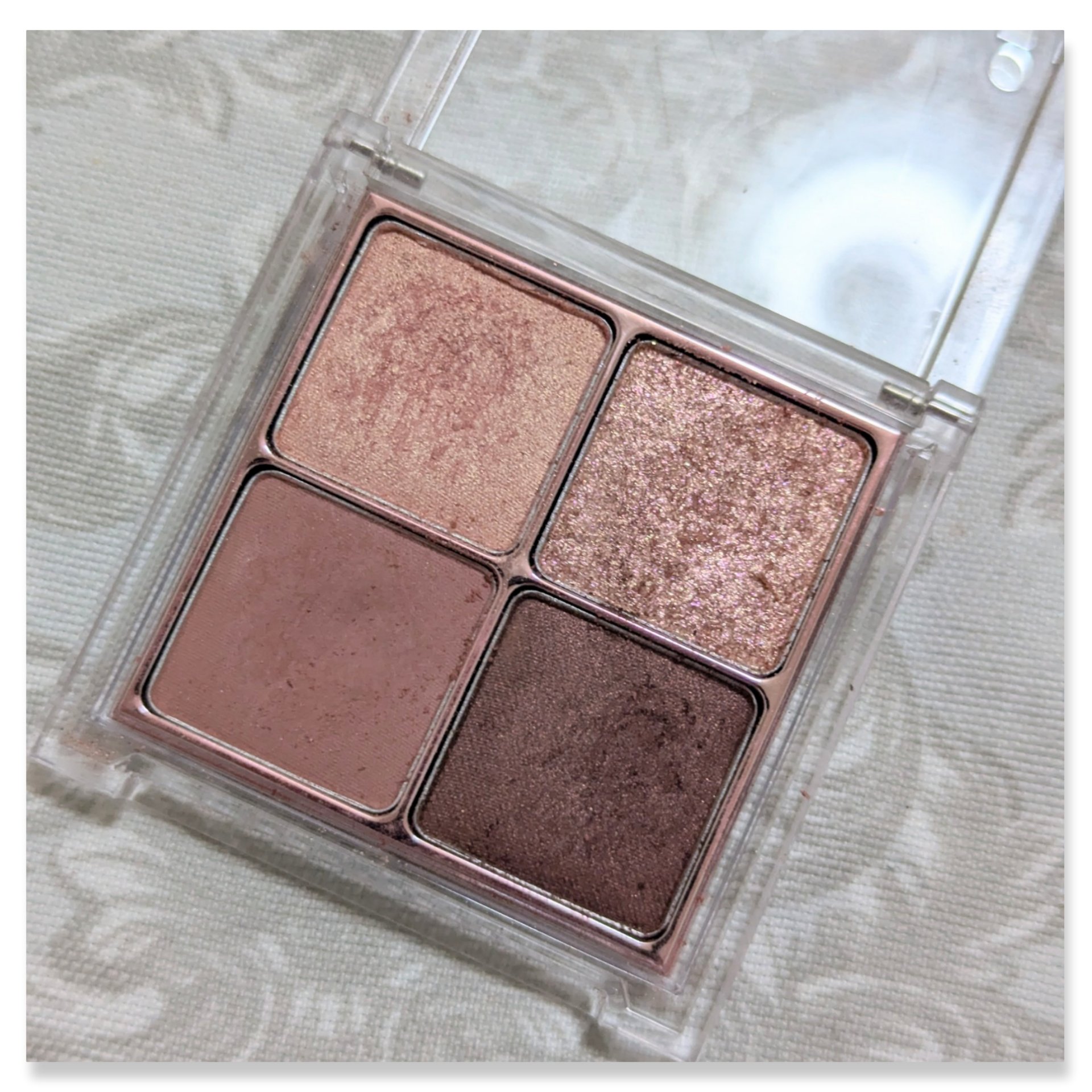 リアルアイハンディパレット ロージーフラット/espoir/アイシャドウパレットを使ったクチコミ（3枚目）