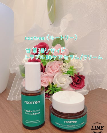 rooTree リコリス ブレミッシュ カーミングセラムのクチコミ「rootree（ルートリー)

甘草酒ソサイド 
トラブル跡ケアセラム 40ml 1ea 

.....」（1枚目）