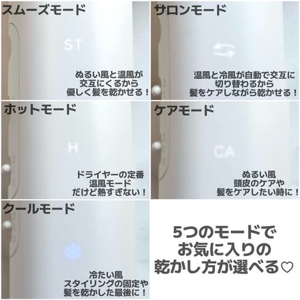 プリヴィレージュ モッズ・ヘアドライヤー スムーズEX(MHD-1263)/mod's hair/ドライヤーを使ったクチコミ(2枚目)