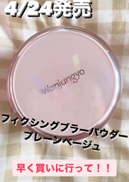 ウォンジョンヨ フィクシングブラーパウダー N/Wonjungyo/ルースパウダーを使ったクチコミ(1枚目)