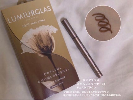 スキルレスライナー/LUMIURGLAS/リキッドアイライナーを使ったクチコミ(1枚目)