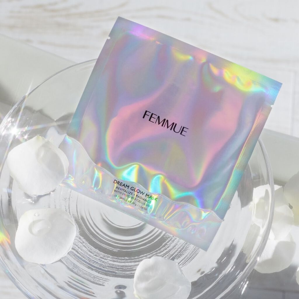 ドリームグロウマスク RR（透明感・キメ）/FEMMUE/シートマスク・パックを使ったクチコミ（3枚目）